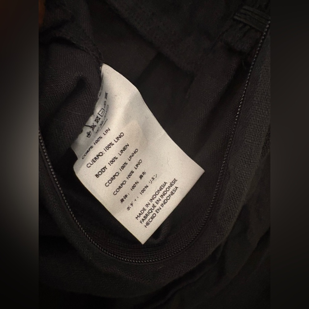 Faithfull the Brand Black linen Jumpsuit with Button Detail M - Picture 7 of 11